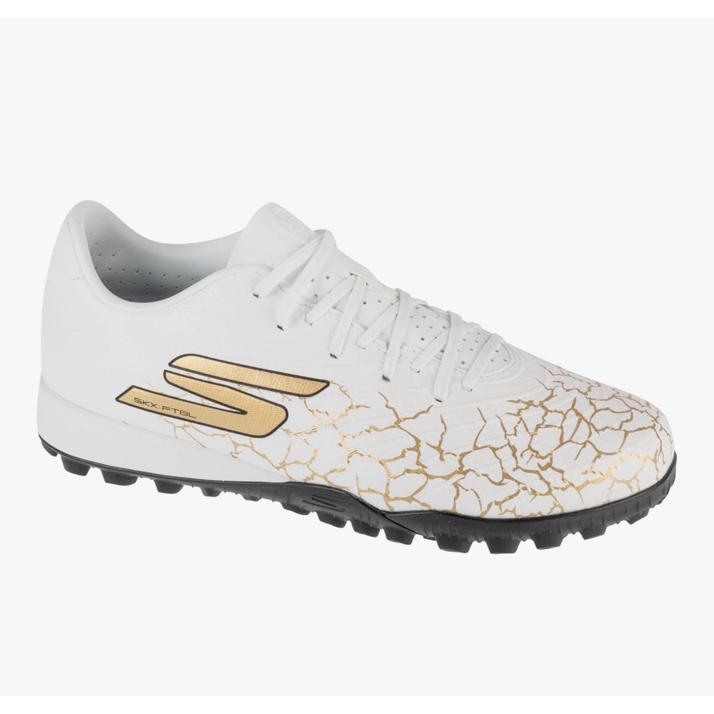 Skechers‎ SKX_01  Academy FG Youth Soccer Cleats,Wht/Gld/Black, Size 4M, 5.5W